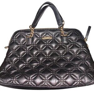 Kate Spade Black Quilted Leather Satchel